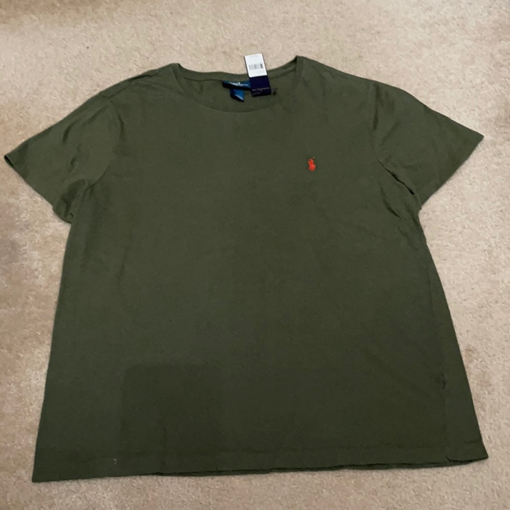 Army green Ralph Lauren tshirt